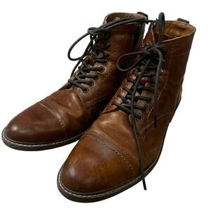 Four Brothers “Lingdale” Boot Men’s SZ 10 Brown Leather Side Zip Dark Academia